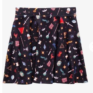 Harry Potter Icons Skater Skirt - Hot Topic Size Large.